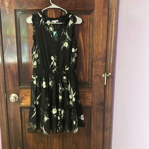 Black floral dress